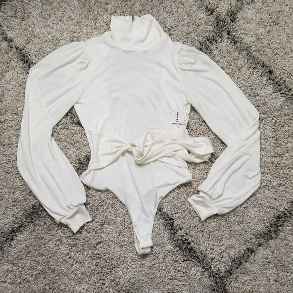 NWT Free People X REVOLVE Bring It Back Bodysuit Ivory Size Large - Picture 4 of 8
